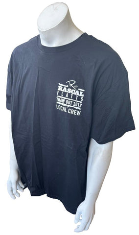 Alstyle Men's Rascal Flatts Thaw Out Tour 2012 Local Crew Black Shirt Size XL