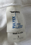 Tultex Men's Swedish House Mafia We Came We Raved We Loved White Shirt Size L