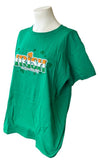 Anvil Women's Irish And Proud Of It Graphic Green Short Sleeve Shirt Size Large