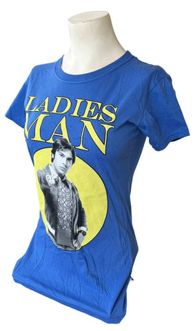 Ripple Junction Women's The Big Bang Theory Ladies Man Raj Blue Shirt Size M
