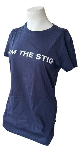 Ripple Junction Women's TopGear I Am The Stig Navy Short Sleeve Shirt Size Large