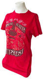 Tultex Women's Rascal Flatts Flattfest Graphic Red Short Sleeve Shirt Size Large