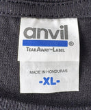 Anvil Men's Kiss Band Graphic Black Short Sleeve Shirt Size X-Large