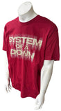 American Apparel Men's System of A Down Graphic Red Short Sleeve Shirt Size 2XL