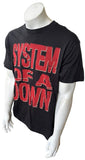 Tultex Men's System Of A Down 2012 Tour Black Short Sleeve Shirt Size Large