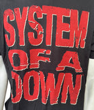 Tultex Men's System Of A Down 2012 Tour Black Short Sleeve Shirt Size Large