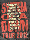 Tultex Men's System Of A Down 2012 Tour Black Short Sleeve Shirt Size Large