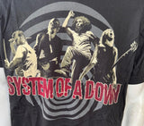 Tultex Men's System Of A Down 2012 Tour Black Short Sleeve Shirt Size Large