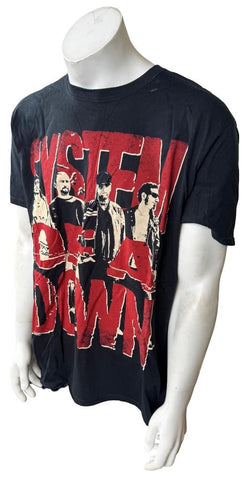 Gildan Men's System Of A Down 2012 Tour Black Short Sleeve Shirt Size Large