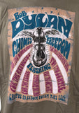 American Apparel Men's Bob Dylan Chimes of Freedom Brown Shirt Size Large