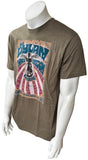 American Apparel Men's Bob Dylan Chimes of Freedom Brown Shirt Size Large