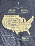 Gildan Men's Mumford And Sons Gentlemen Of The Road Tour 2012 Blue Shirt Size M