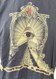American Apparel Men's System of A Down SOAD Eye Pyramid Gray Shirt Size Large