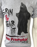 Anvil Men's Peter Frampton Grin & Bear It 2012 Gray Short Sleeve Shirt Size S