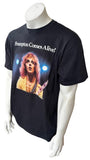 Anvil Men's Peter Frampton Comes Alive Graphic Black Short Sleeve Shirt Size L