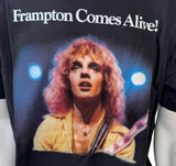 Anvil Men's Peter Frampton Comes Alive Graphic Black Short Sleeve Shirt Size L