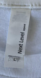 Next Level Men's Casey James Touring Graphic White Short Sleeve Shirt Size Large