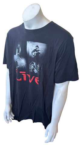 Canvas Men's Live North American Tour 2013 Black Short Sleeve Shirt Size XXL