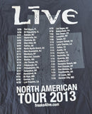 Canvas Men's Live North American Tour 2013 Black Short Sleeve Shirt Size XXL