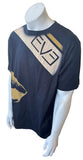 Anvil Men's EVE Graphic Black Short Sleeve Shirt Size X-Large