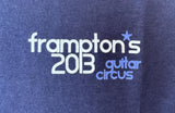 Anvil Men's Peter Frampton's 2013 Guitar Circus Navy Short Sleeve Shirt Size L