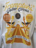 Bayside Men's Peter Frampton's Guitar Circus World Tour 2013 Beige Shirt Size XL
