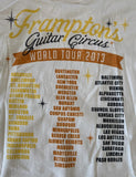 Bayside Men's Peter Frampton's Guitar Circus World Tour 2013 Beige Shirt Size XL