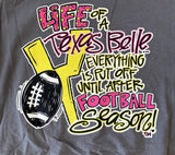 Southern Belle Everything Is Put Off Until After Football Season Shirt Size L