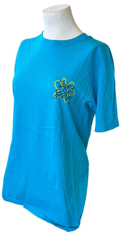 Southern Belle Women's Texas Belle Peace Love And Texas Blue Shirt Size Small