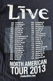 Canvas Women's Live North American Tour 2013 Black Short Sleeve Shirt Size XS