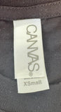 Canvas Women's Live North American Tour 2013 Black Short Sleeve Shirt Size XS