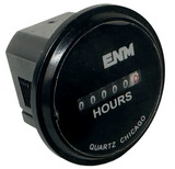 ENM T40A45 Hour Meter Analog DC Quartz 6-Digit Panel Mount 10-80V DC 7W