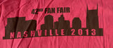 Authentic Pigment Men's CMA Music Festival 2013 42nd Fan Fair Red Shirt Size L