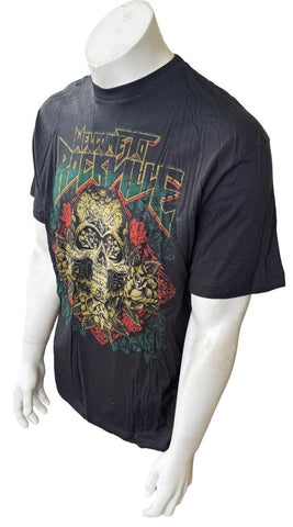 Royal Apparel Men's Welcome To Rockville Festival 2013 Skull Black Shirt Size L