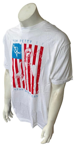 Tultex Men's Tom Petty & The Heartbreakers Tour 2013 White Shirt Size X-Large