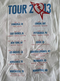 Tultex Men's Tom Petty & The Heartbreakers Tour 2013 White Shirt Size X-Large