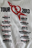 Tultex Men's Tom Petty & The Heartbreakers Tour 2013 White Shirt Size Large