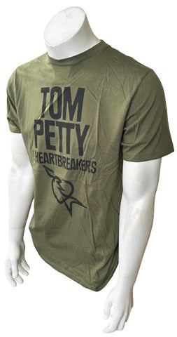 Bay Island Men's Tom Petty & The Heartbreakers Tour 2013 Green Shirt Size Large