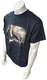 Gildan Men's Jeff Bridges Guitar Graphic Black Short Sleeve Shirt Size Large