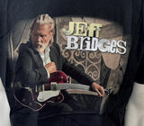 Gildan Men's Jeff Bridges Guitar Graphic Black Short Sleeve Shirt Size Large