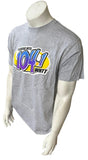 Anvil Men's 104.1 WHTT Classic Hits Gray Short Sleeve Shirt Size Large