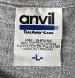 Anvil Men's 104.1 WHTT Classic Hits Gray Short Sleeve Shirt Size Large