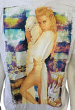 Tultex Men's Kesha Warrior 2013 Tour White Short Sleeve Shirt Size Large