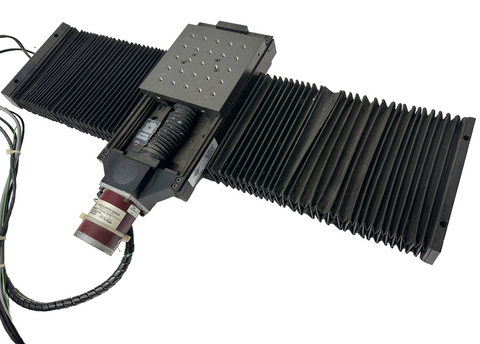 Aerotech 02010U02P 2 Axis Accudex Linear Stage Actuator 02040U02P w/ Motors