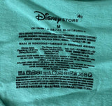 Disney Women's Peter Pan Never Grow Up Graphic Teal Short Sleeve Shirt Size M