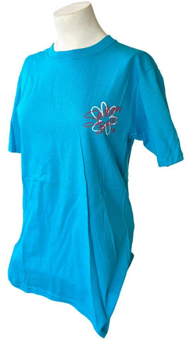 Anvil Women's Southern Belles Love A Man In Uniform Blue Shirt Size Small