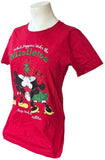 Disney Mickey Mouse & Minnie What Happens Under The Mistletoe Stays Shirt Size M