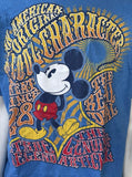 Disney Men's Mickey Mouse An American Original Graphic Blue Shirt Size Large