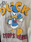 Disney Men's Donald Duck The Duck Stops Here Graphic Beige Shirt Size Large