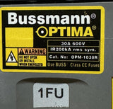 Bussmann OPM-1038R Optima Fuse Holder 3‑Pole 600 V 30 A Class CC